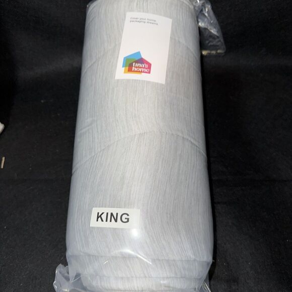 Cooling Blanket King Size New Soft Bedding Light Grey - Picture 2 of 4